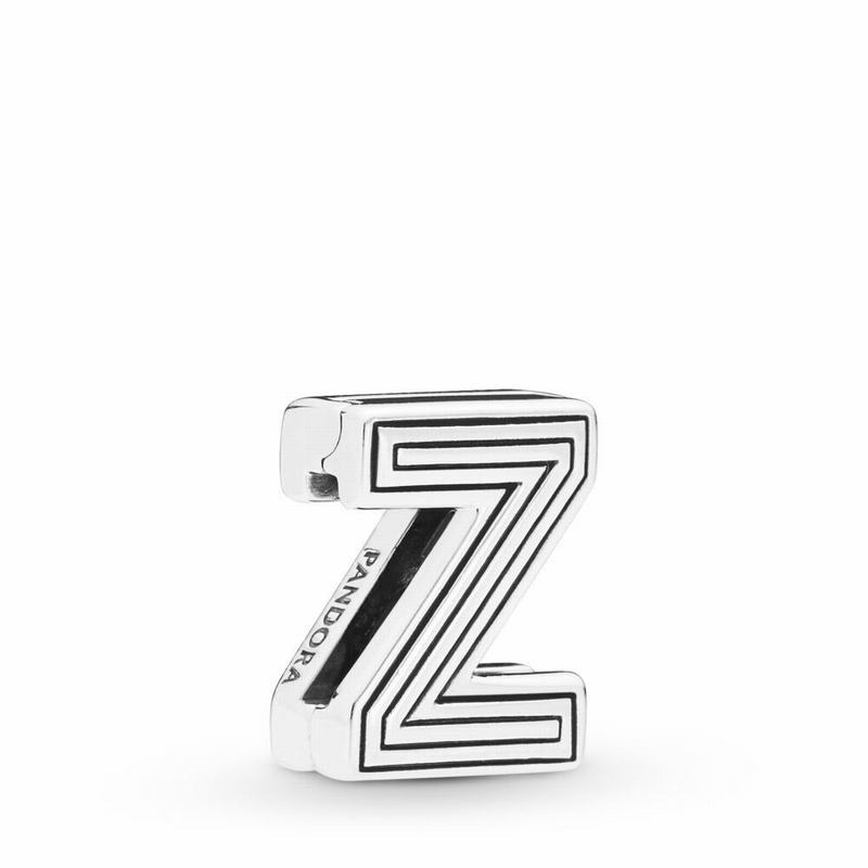 Pandora Australia Reflexions™ Letter Z Clip Charm - Sterling Silver | ESPZLY125